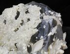 Calcite Crystals On Purple, Cubic Fluorite - (Special Price) #38646-3